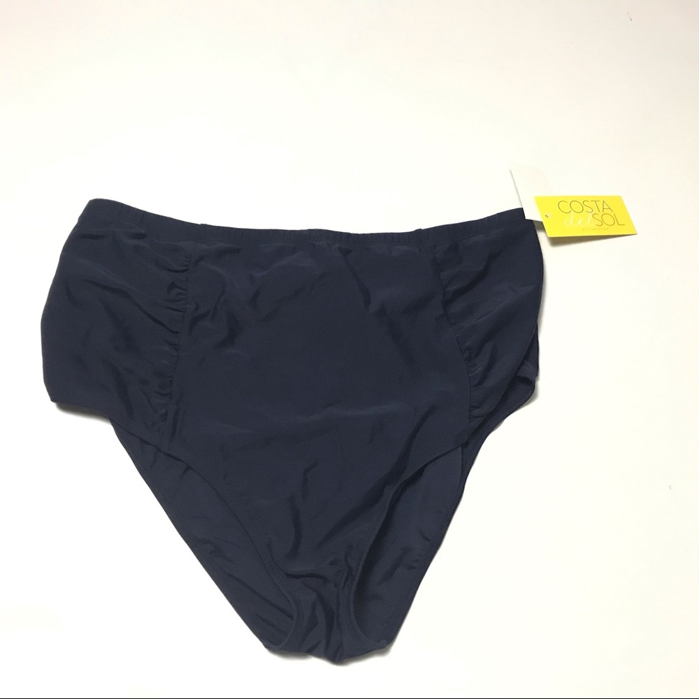 Costa Del Sol Women's Bikini High Waisted 3X Blue